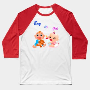 Who will be a girl or a boy Baseball T-Shirt